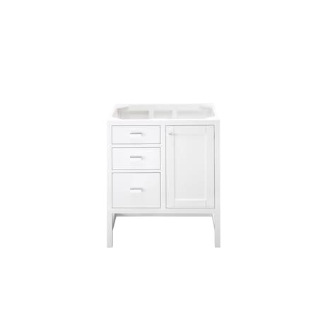 James Martin Vanities Addison 30in Single Vanity Cabinet, Glossy White E444-V30-GW